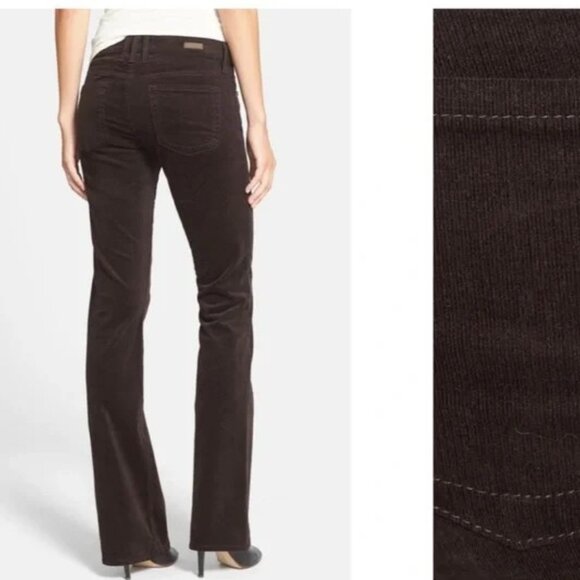 KUT Farrah Baby Bootcut Corduroy Pants Dark Chocolate Brown Size 8 - Picture 2 of 11